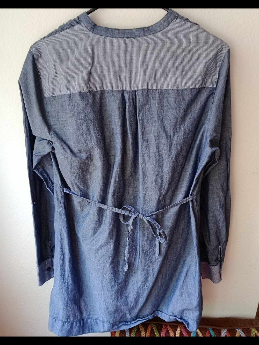 Coldwater Creek Blue Chambray Button Front Top - Picture 3 of 8